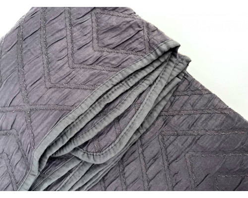 Покрывало софткоттон Valtery PPL-23 Dark Grey Покрывало софткоттон Valtery PPL-23 Dark Grey