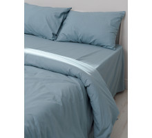 Постельное белье без простыни поплин Niteva цвет серо-голубой