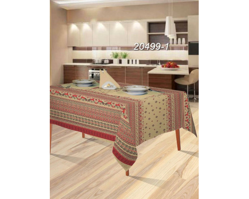 Скатерть столовая с МВО + 6 салфеток Мир вкуса 20499-1