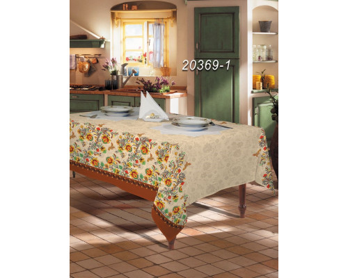 Скатерть столовая с МВО + 6 салфеток Мир вкуса 20369-1