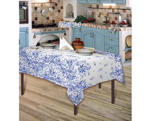 Скатерть столовая с МВО Мир вкуса 21597-1