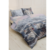 Ткань бязь набивная для шитья постельного белья и рукоделия цвет 21774-1