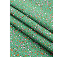 Ткань набивная белоземелька ситец Полина цвет 8989-1