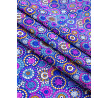 Ткань набивная плательная ситец Полина цвет 7716-2